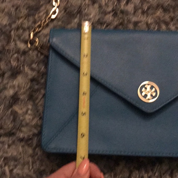 SOLD Tory Burch Aqua envelope clutch - Picture 7 of 8